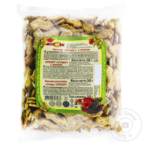 Крекери ХБФ Crispy з маком 300г