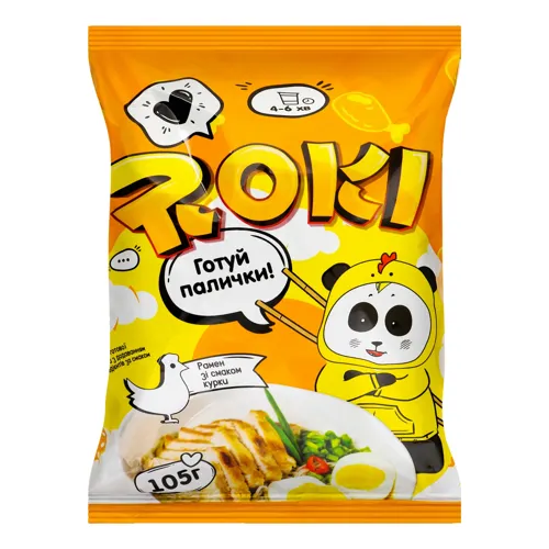 Рамен швидкого приготування зі смаком курки Roki