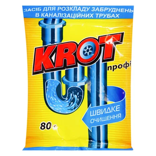 Засіб для прочищення труб Krot 80г