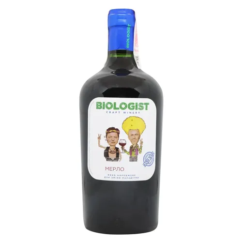 Вино Biologist Merlot червоне сухе 14% 0,75л