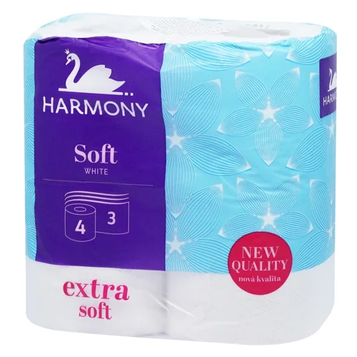 Туалетний папір Harmony Soft 3-шаровий 4шт