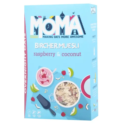 Мюслі Moma з малиною та кокосом 400г