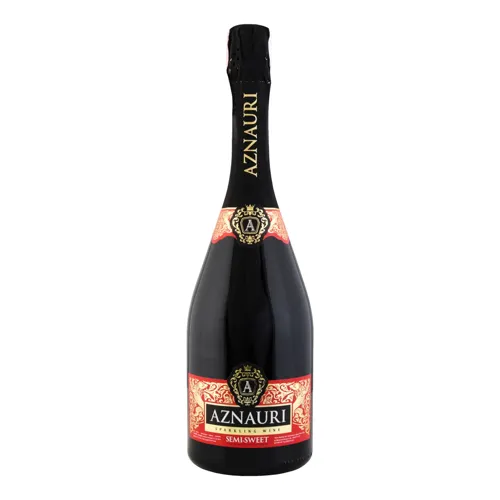 Вино ігристе 0.75л 10-13.5% червоне напівсолодке Aznauri пл