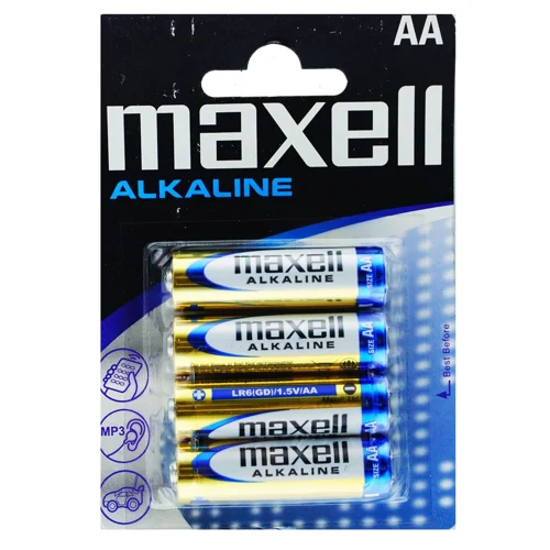 Батарейка Maxell лужна AA LR6 4шт