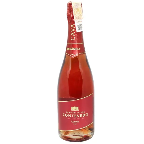 Вино ігристе Contevedo Cava Organic рожеве брют 11,5% 0,75л