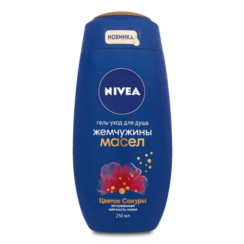 Гель-Догляд Для Душу Квітка Сакури Перлинки Олії, Nivea, 250мл