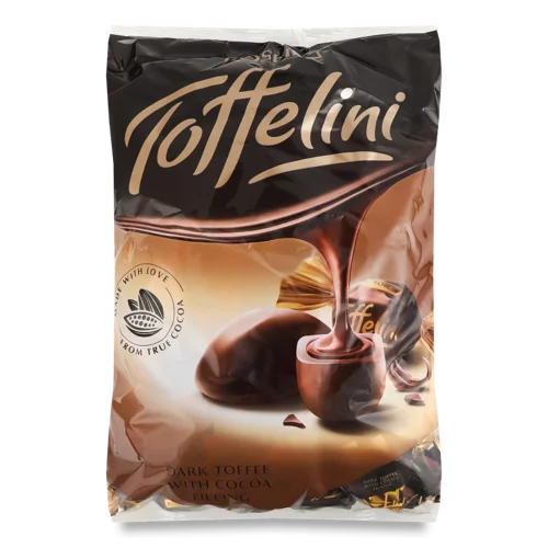 Цукерки Ірисоподібної Маси З Какао-Начинкою Toffelini, кг