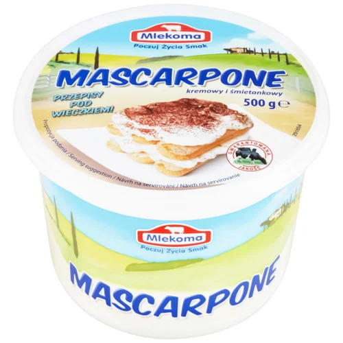 Крем-сир Mlekoma Маскарпоне 82% 500г