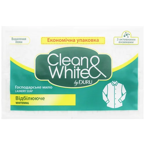 Мило господарське Duru Clean & White Відбілююче 4шт*120г