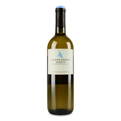 Вино Біле Сухе Chardonnay В/ґ Il Poggio Dei Vigneti, 0.75л, 11%