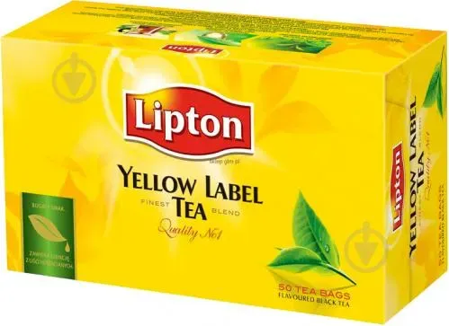 Чай LIPTON YELLOW LABEL PURPOSE 50 пакетиків