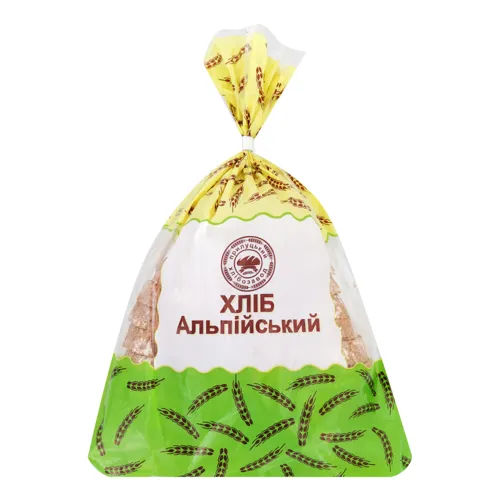 Хліб половинка в нарізці Альпійський Прилуцький хлібозавод м/у 0.32кг