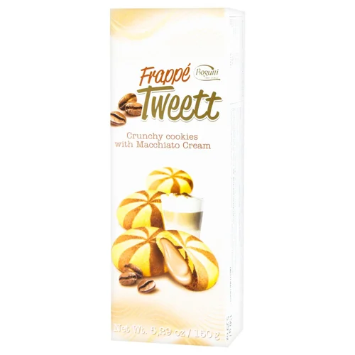 Печиво Bogutti Frappe Tweett хрустке з кремом маккіато 150г