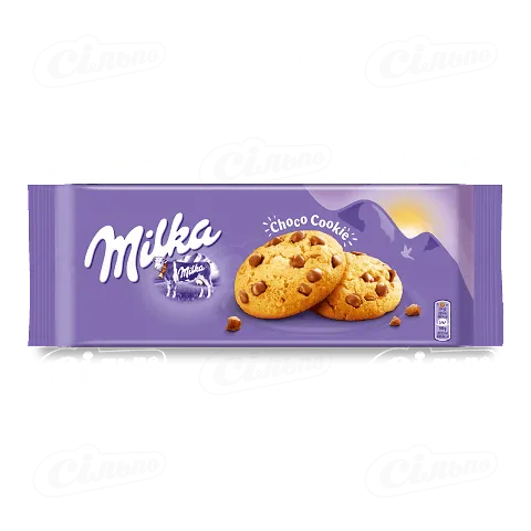 Печиво Milka зі шматочками шоколаду, 168г
