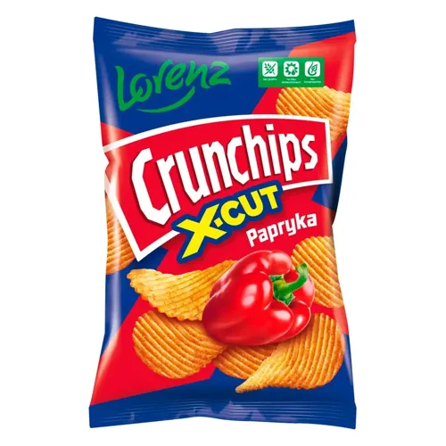 Чіпси хвилясті зі смаком паприки Crunchips X-Cut 140г