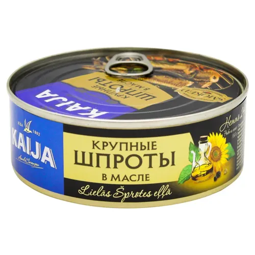 Шпроти Kaija Ризькі в олії 240г
