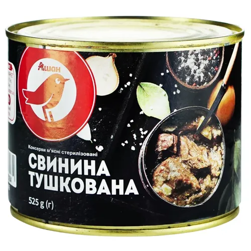 Свинина Ашан тушкована 525г