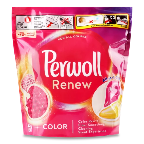 Засіб Для Прання Кольорових Речей В Капсулах Color Renew Perwoll 32х13.5г