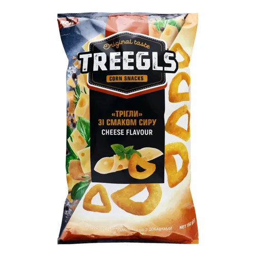 Сніданки сухі Трігли зі смаком сиру Treegls м/у 150г