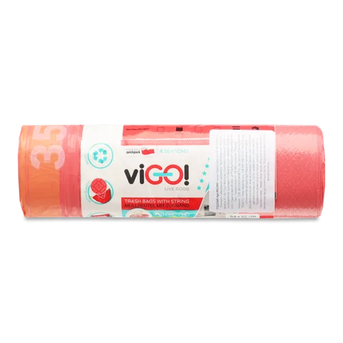 Пакети для сміття ViGO! Premium LD Аромат Рожевий 35л