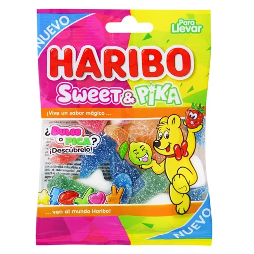 Цукерки Haribo Sweet & Pika желейні з цукром 100г
