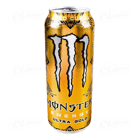 Напій енергетичний Monster Gold безалкогольний газований, 0,5л