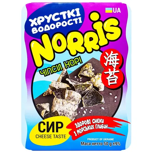 Чіпси норі Norris з сиром 50г