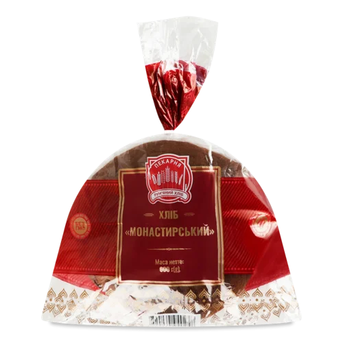 Хліб Монастирський Рум'яний, в/ґ, 0.6 кг