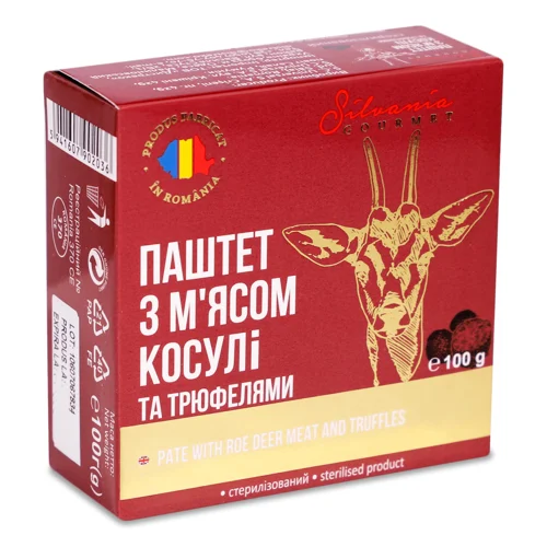 Паштет Silvania Gourmet з м`ясом косулі та трюфелями,100г