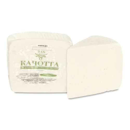 Сир Напівтвердий З Молока Буйволиць Качотта TASbio, 34.6% кг