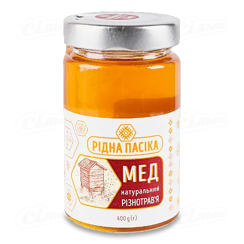 Мед Рідна пасіка Різнотрав'я натуральний, 400г