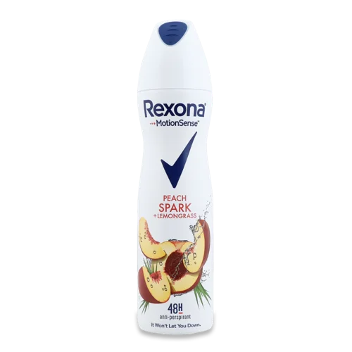 Антиперспірант Аерозольний Peach Spark+Lemongrass Rexona, 150мл