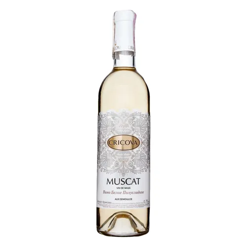 Вино 0,75 9-13% біле напівсолодке Мускат Cricova бут