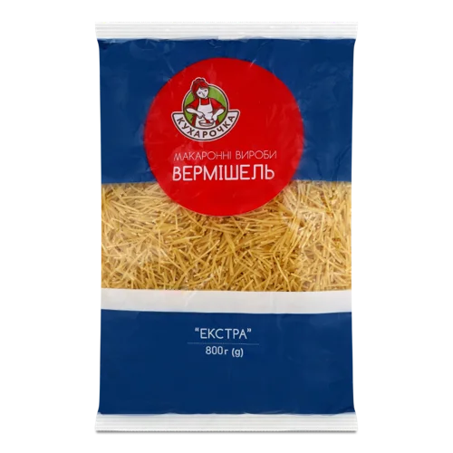Макарони Вермішель Екстра, В/Ґ, 800 Г