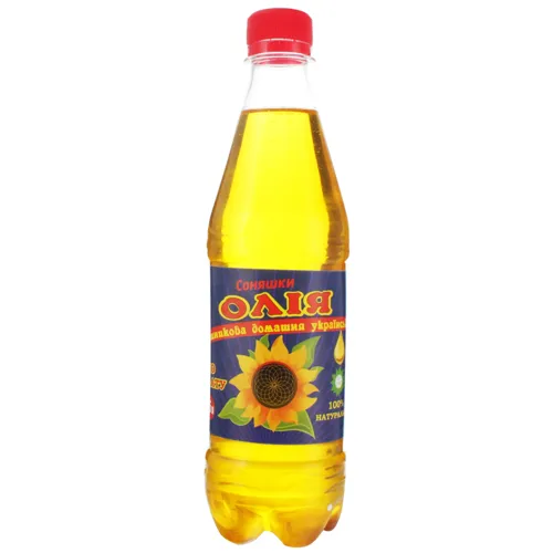 Олія соняшникова нерафінована недезодорована Домашня Українська Соняшки 1л