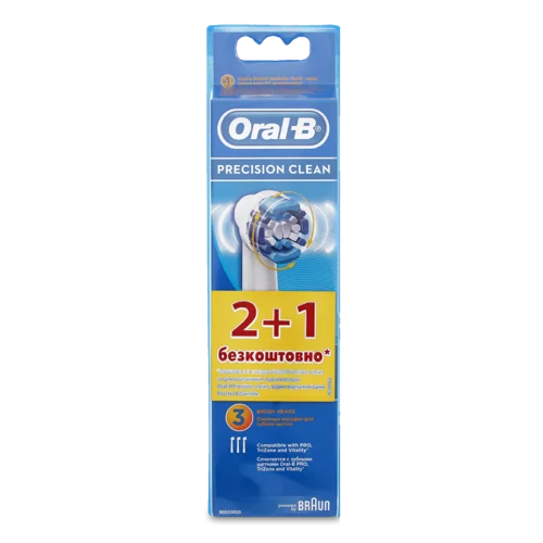 Насадка для Електричної Зубної Щітки Oral-B Precision Clean 3шт, в/ґ