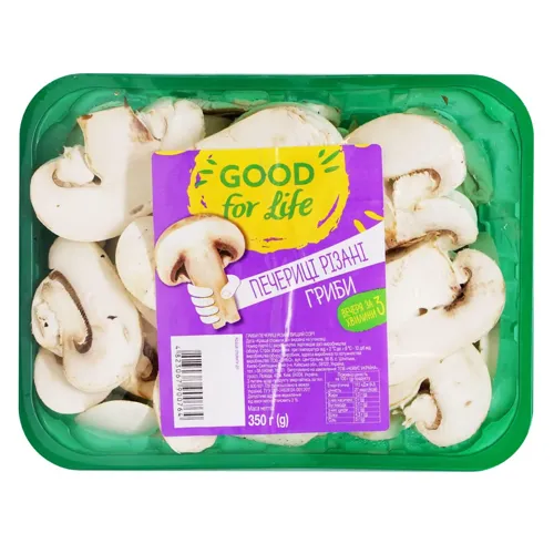 Печериці Good for Life різані 350г