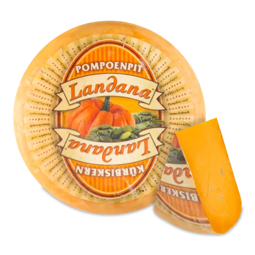 Сир Напівтвердий З Насінням Гарбузу Landana, 50%, кг