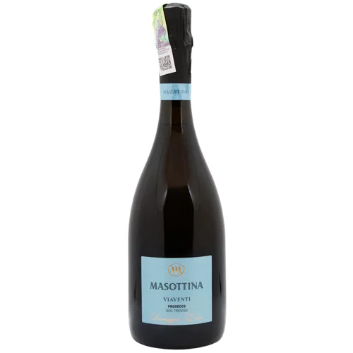Вино ігристе Masottina Via Venti Prosecco Treviso Dosaggio Zero біле брют 11% 0,75л
