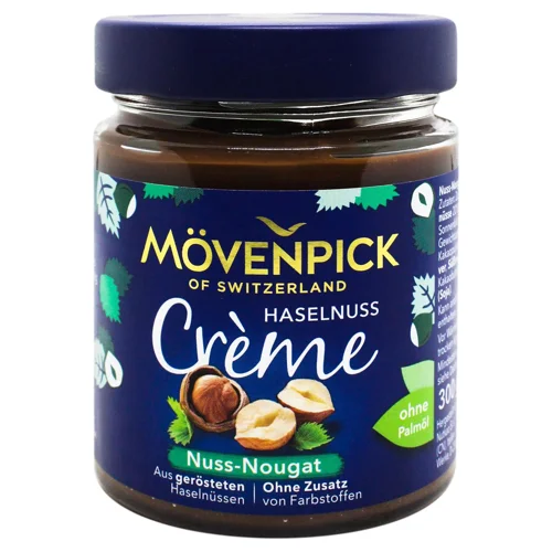 Паста шоколадна Movenpick Haselnuss Creme Nuss-Nougat з лісовими горіхами 300г