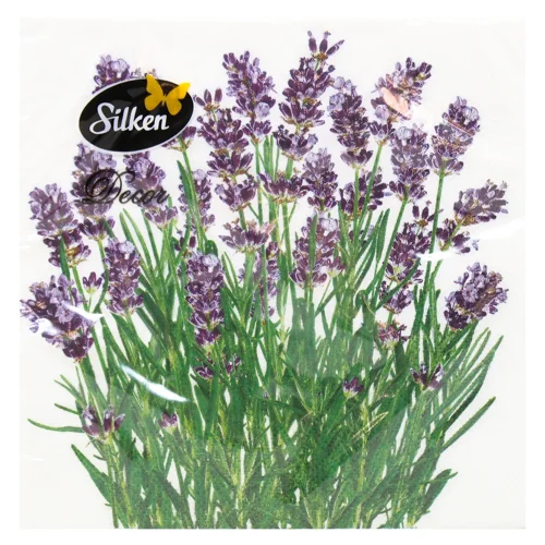 Серветки Silken Лаванда 33х33см 18шт