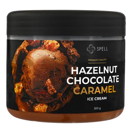Морозиво вершкове Hazelnut&Chocolate&Caramel Spell п/б 300г