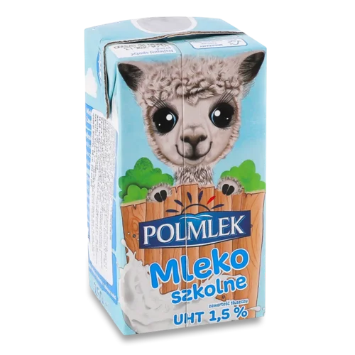 Молоко ультрапастеризоване Polmlek Шкільне молоко 1,5%