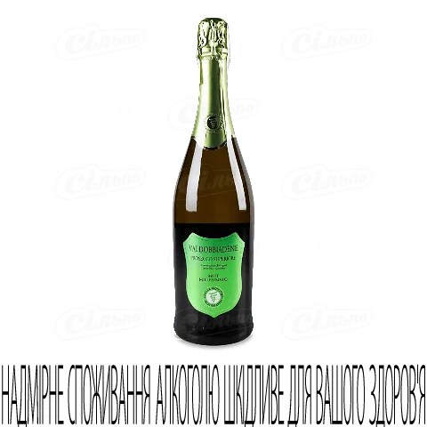 Вино ігристе Val D'Oca Prosecco Superiore Brut, 0,75л