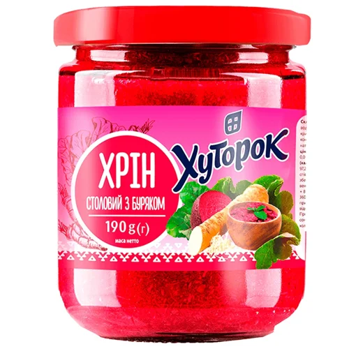 Хрін Хуторок з буряком столовий 190г
