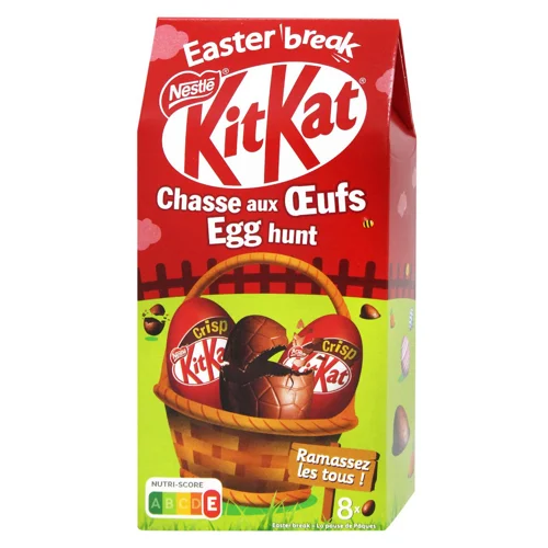 Яйця шоколадні NESTLÉ® KITKAT® з пшеничними кріпсами 120г