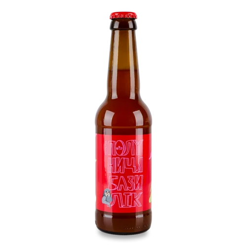 Комбуча Полуниця-Базилік, Вищого Ґатунку, С/Пл, 330 Мл