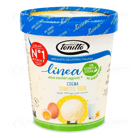 Морозиво Tonitto без додавання цукру, 250г