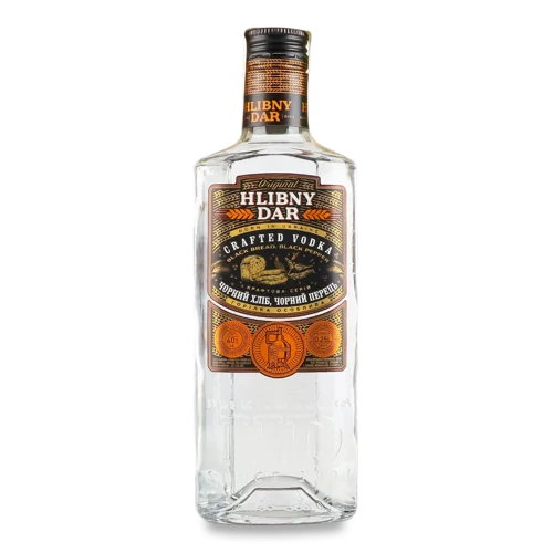 Горілка Вищого Ґатунку 40% Особлива Чорний Хліб Чорний Перець, 0.25л