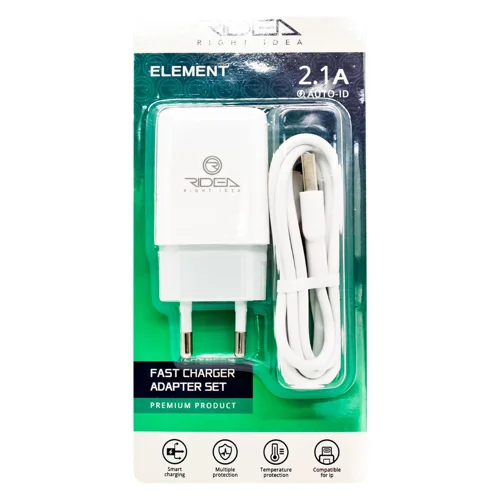 Зарядний пристрій Ridea Element Lightning 2,1 A